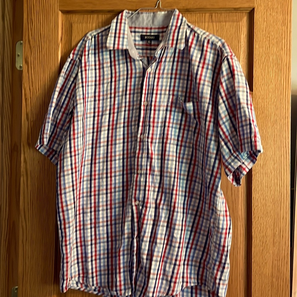 Mens short sleeve dress shirt